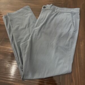 Free Fly Mens Chino Pants Mens 40x32  Gray Straight Leg Stretch Performance
